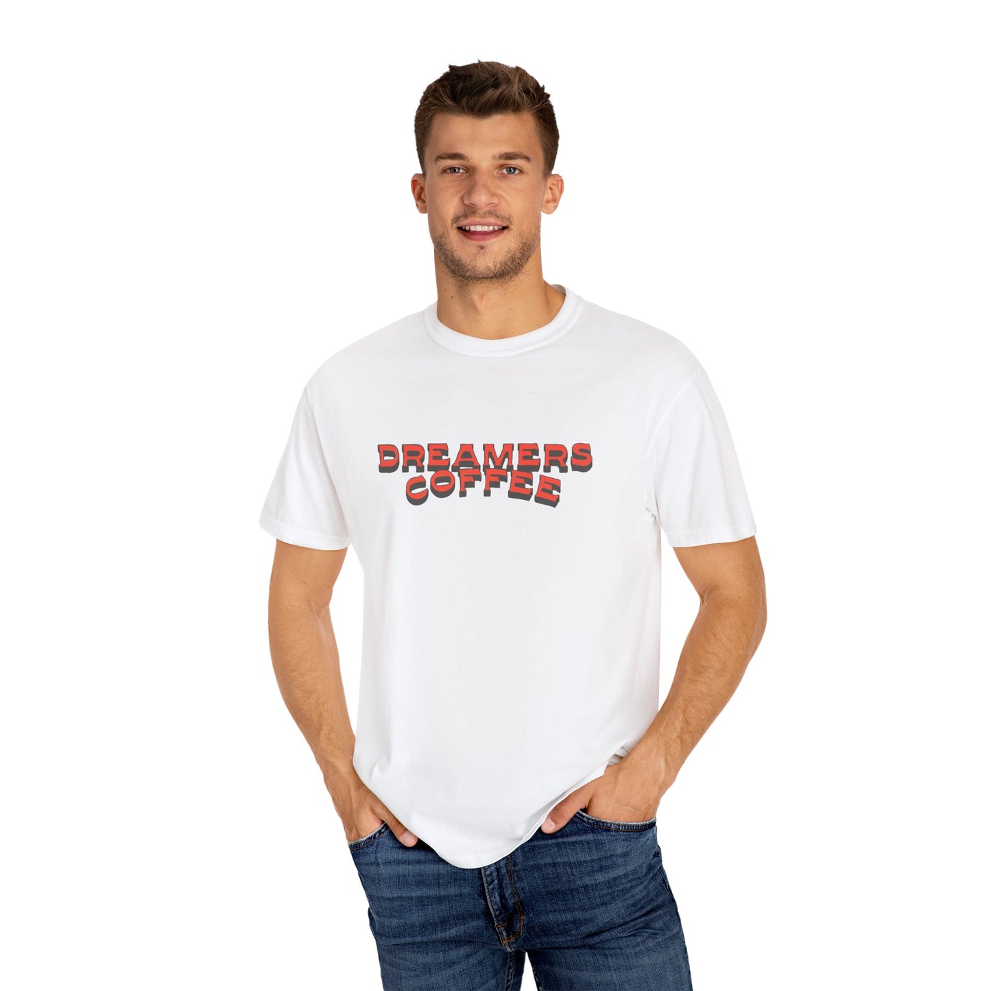 Dreamers Coffee Unisex Garment-Dyed T-Shirt