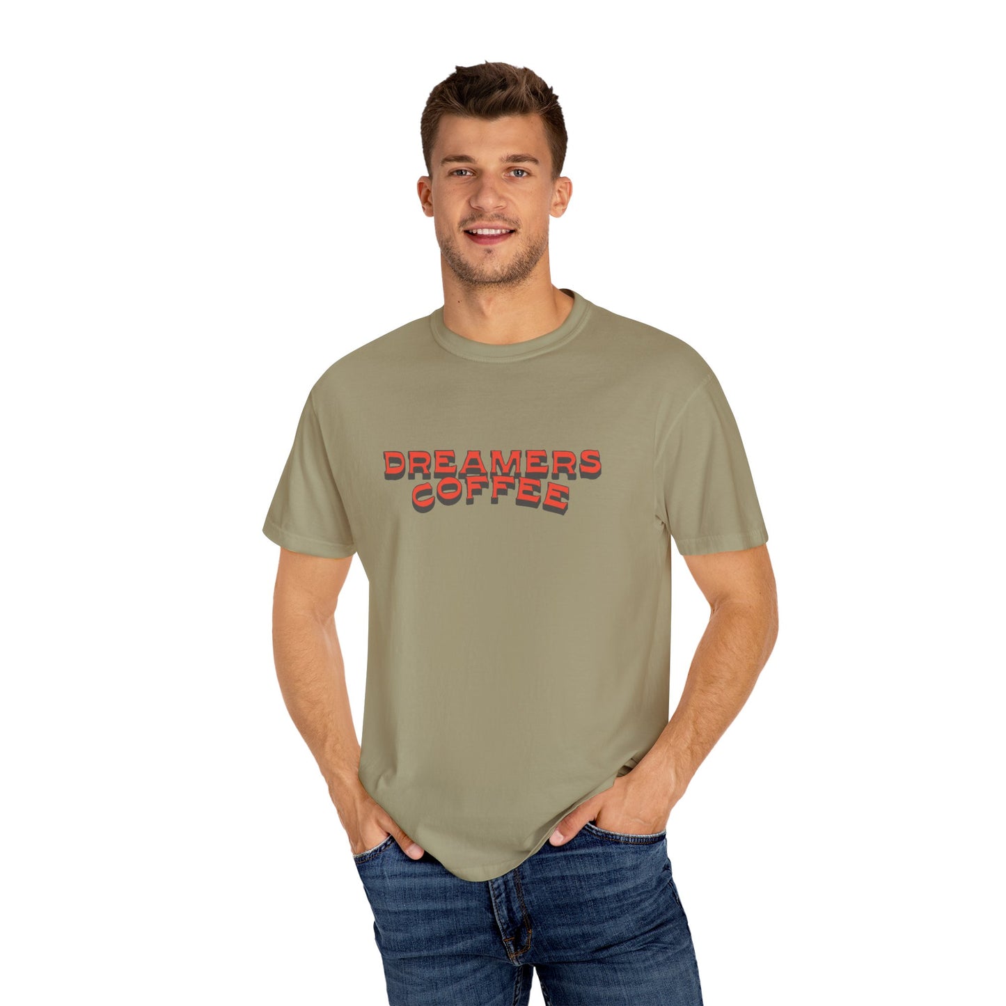 Dreamers Coffee Unisex Garment-Dyed T-Shirt