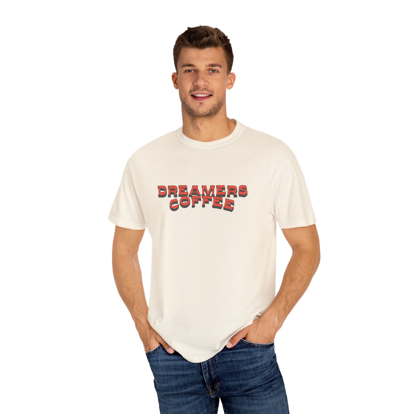 Dreamers Coffee Unisex Garment-Dyed T-Shirt