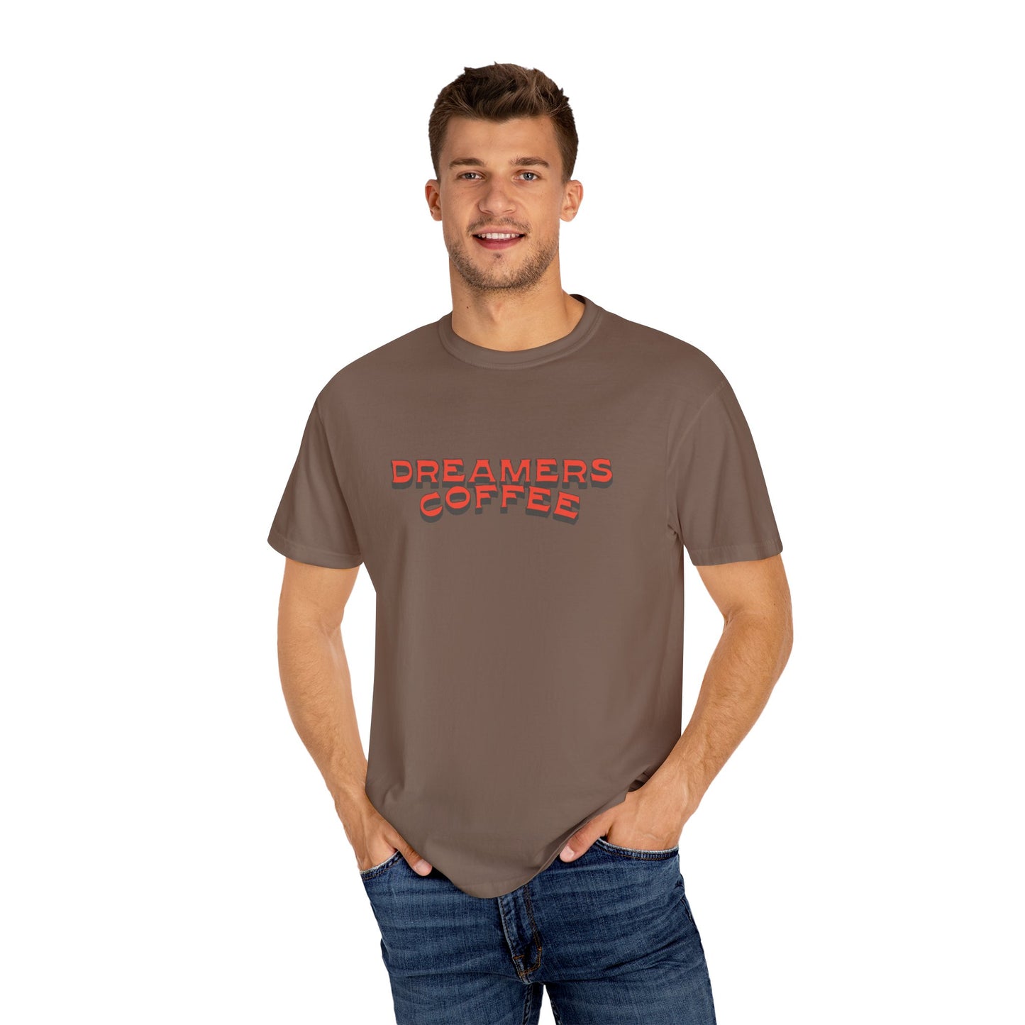 Dreamers Coffee Unisex Garment-Dyed T-Shirt